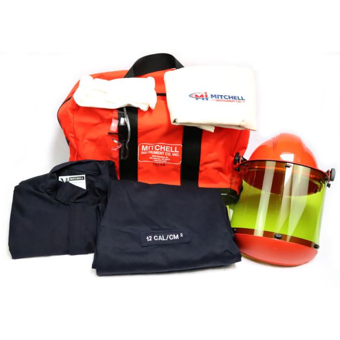 Kit de Protección Contra Arco Eléctrico 12 Cal - Chaqueta y Peto con Protector Facial - HRC 2 GERF®