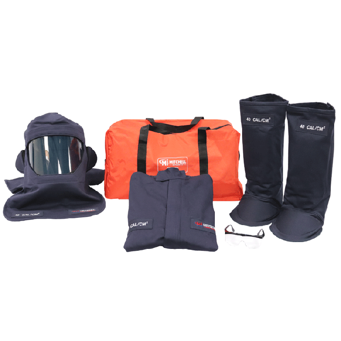 Kit de Chaqueta y Polainas Mitchell Arc Flash 40 Cal HRC 4 GERF®