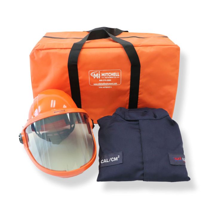 Kit de protección contra arco eléctrico Mitchell 8 Cal - Solo chaqueta con protector facial - HRC 2 GERF®