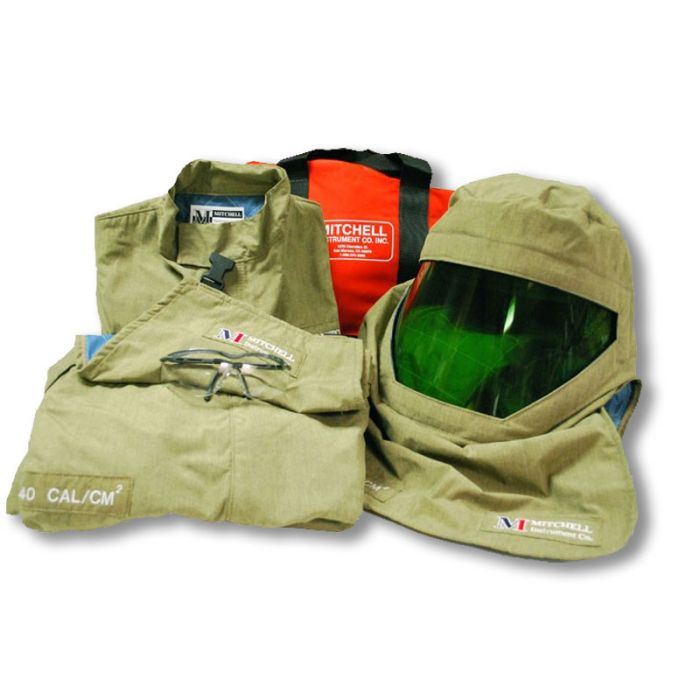 Kit de Protección Contra Arco Eléctrico Superligero Mitchell 40 Cal - Chaqueta y Peto HRC 4 GERF®